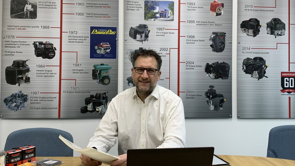 Jon Couling, Verantwortlicher für Ersatzteile und Technik bei Kawasaki Engines, spricht über das Netzwerk, das Garten- und Landschaftsbauer das ganze Jahr über unterstützt