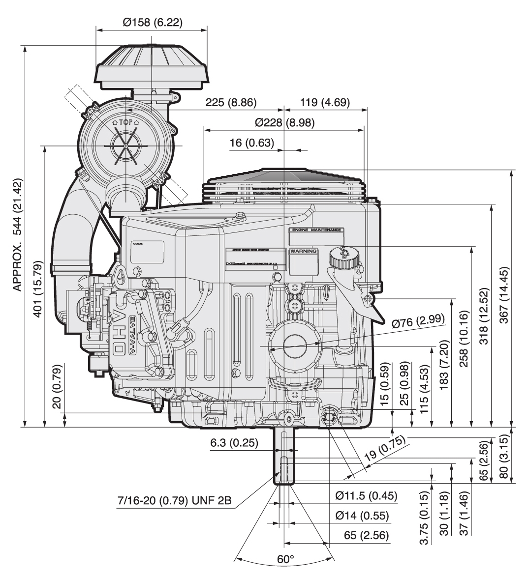 FX481V Heavy Duty Turfcare Engine Kawasaki Engines