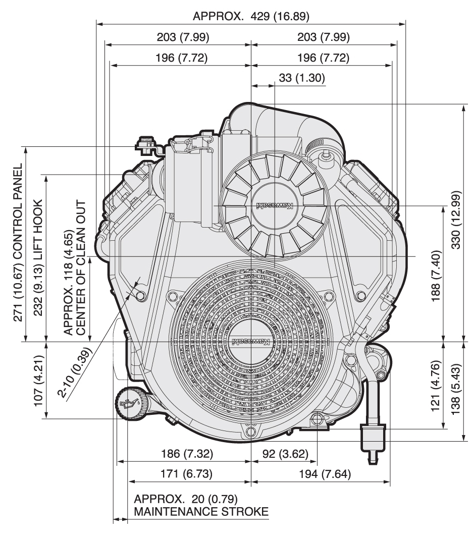 FX541V 4 Stroke Turfcare Engine | Kawasaki Engines