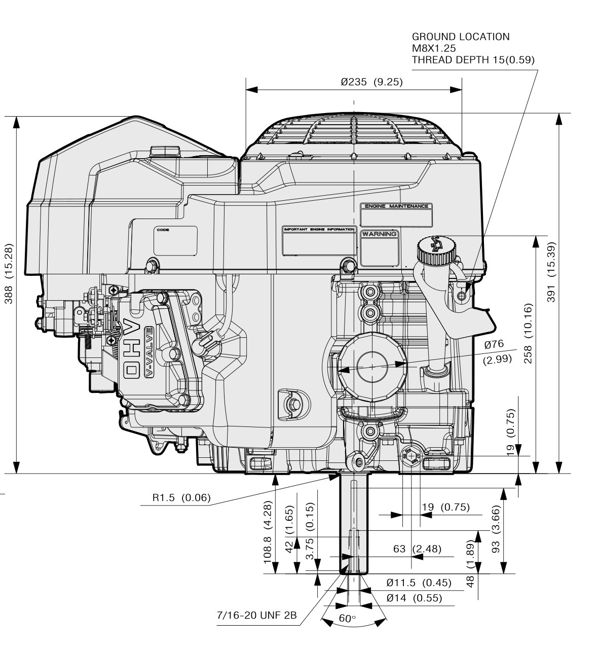 FS730V para fiabilidad a largo plazo Kawasaki Engines