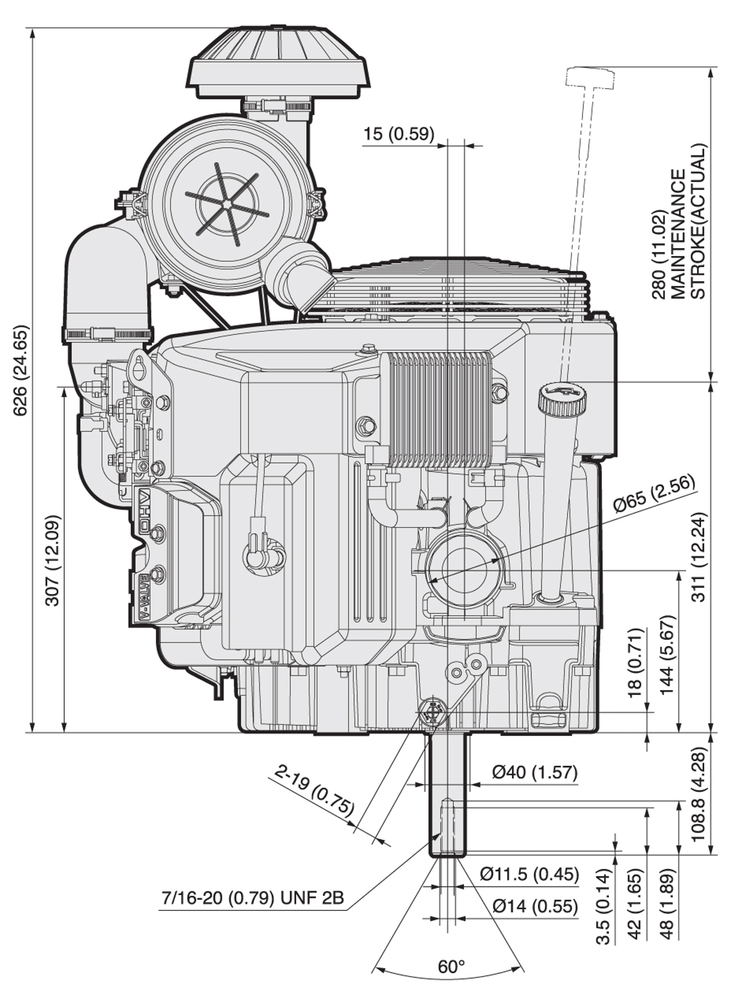 FX801V 4 Stoke Engine For Commercial Turfcare | Kawasaki Engines