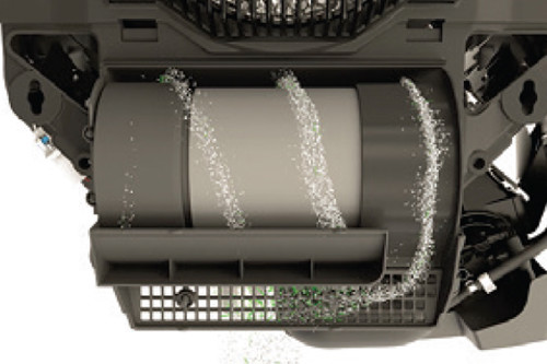 Filtración de aire vortiginosa