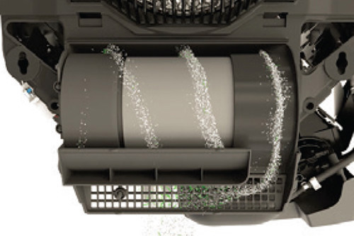 Vortical air filtration